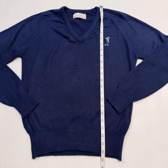 Vintage Lady Pickering Sweater Womens Medium V-Neck Golf Embroidered Made USA - Picture 6 of 8
